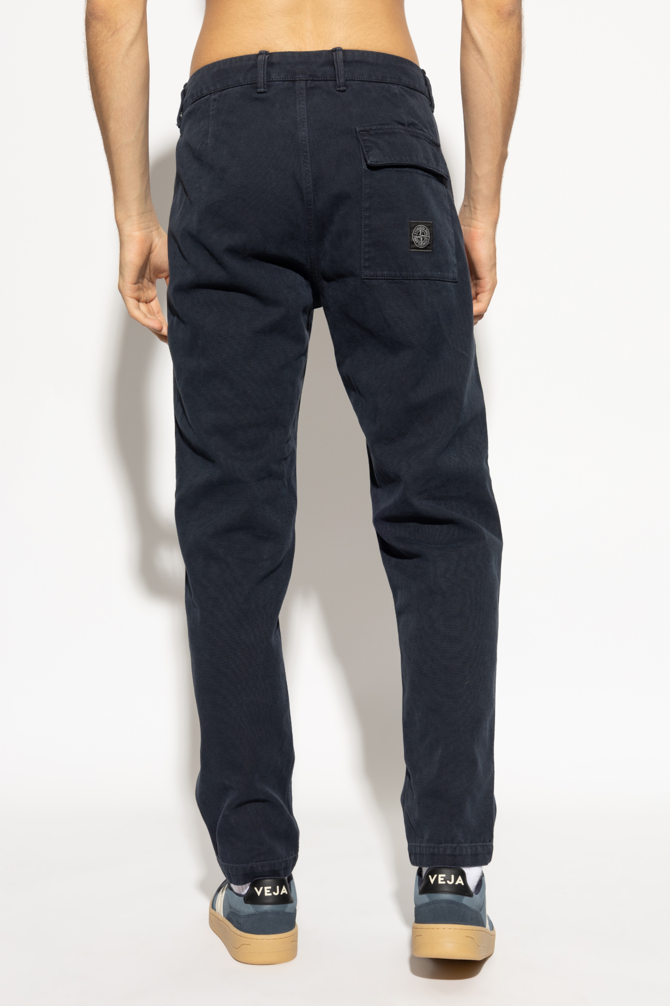 Stone Island Pants with Logo | Men's Clothing | Vitkac